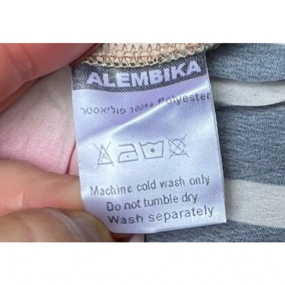 Alembika Oversized Tunic Dress XS Crinkle Satin Abstract Butterfly Art to Wear